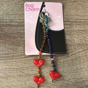 Heart Beaded Key & Card Holder